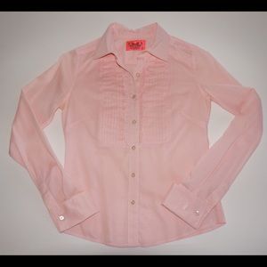 Juicy Couture Pink Ruffle Blouse