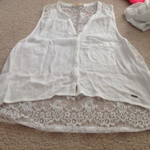 Hollister lace crop top