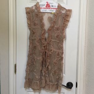 Blue pepper sheer shrug