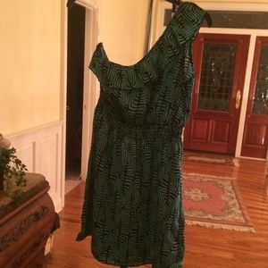 Green and navy dress!!