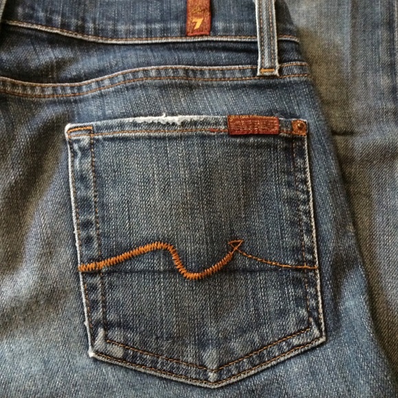 7 for all mankind jeans, flare, size 28