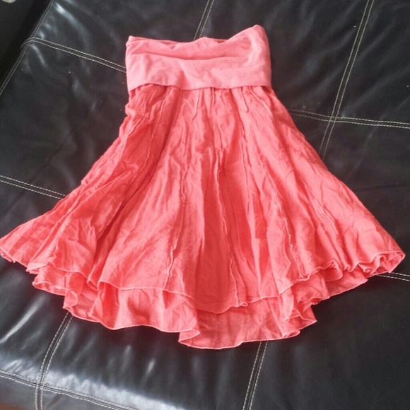 Coral summer skirt