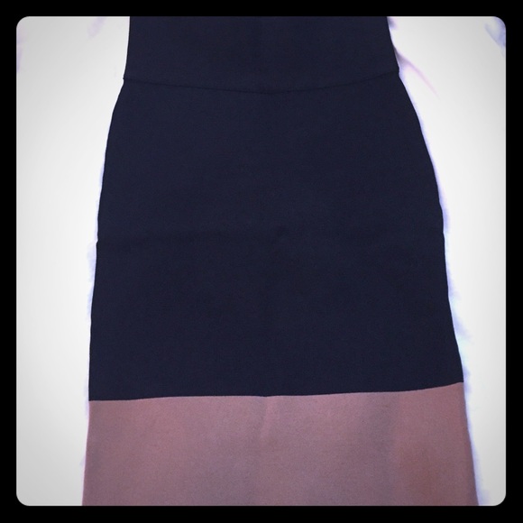 Express color block Black and Tan skirt