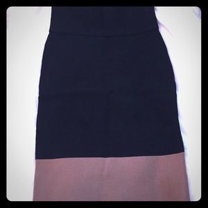 Express color block Black and Tan skirt