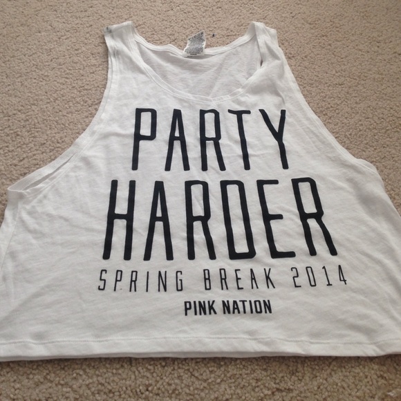 Pink crop top tank - Picture 1 of 2