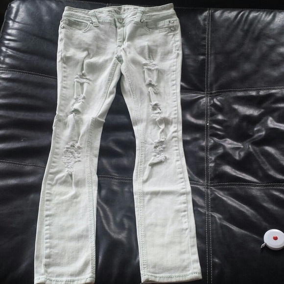 Almost famous mint colored skinnys