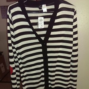 NWT Windsor black & white cardigan