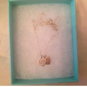 Tiffany and Co. Double heart necklace