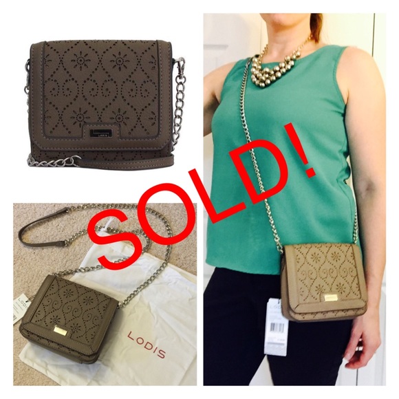 NWT Leather Crossbody eyelet purse