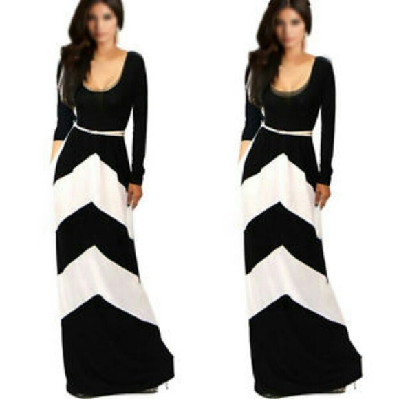 Long sleeved maxi dress
