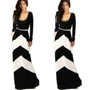 Long sleeved maxi dress
