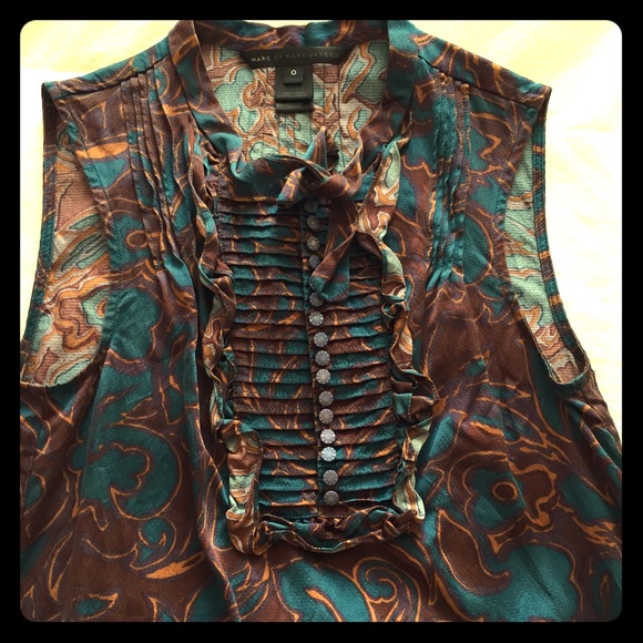 Marc by Marc Jacobs silk blouse top