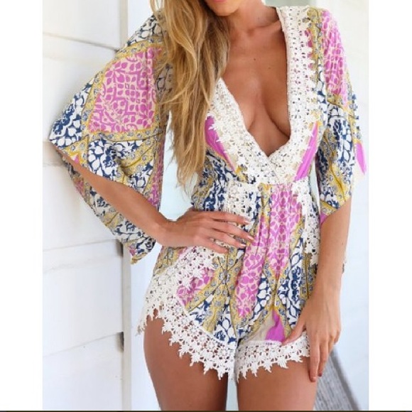 Other - Boho girl coverall