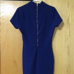 Fitted blue dress