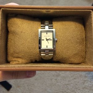 Michael Kors black leather watch