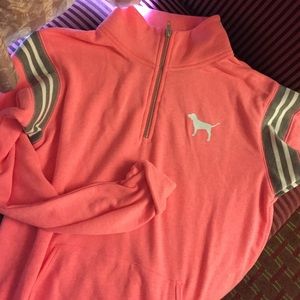 LIMITED EDITION VS Pink 1/4 zip!! Brand New