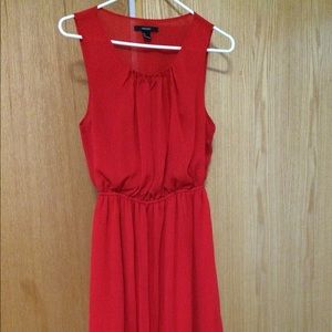 Red summer dress