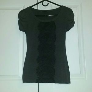 Lace front shirt
