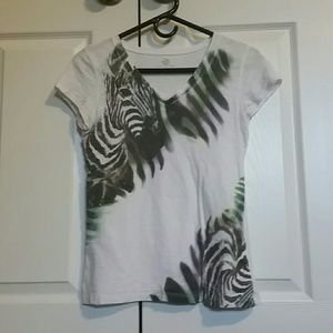 Zebra vneck