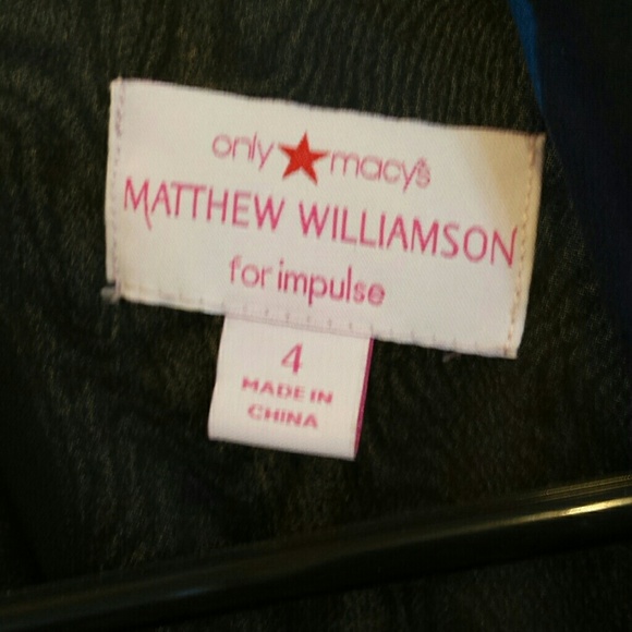 Impulse Deep Blue Printed Dress - Picture 4 of 4