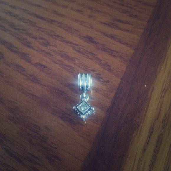 Diamond shaped pandora dangle charm