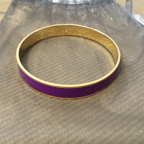 Kate Spade, purple and gold Idiom bangle