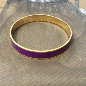 Kate Spade, purple and gold Idiom bangle