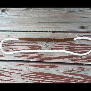 White rope belt