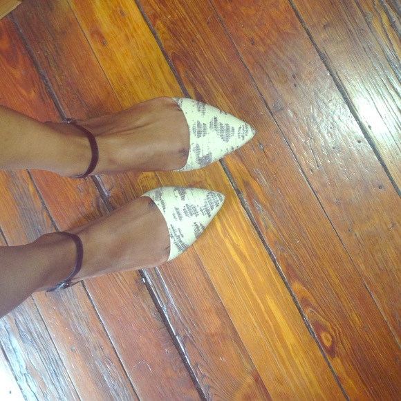 Madewell snake skimmer with ankle strap