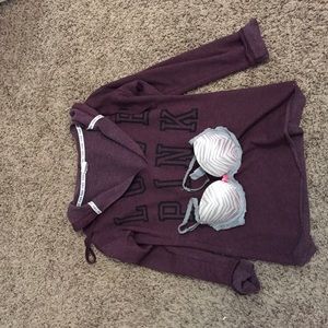 Sweatshirt and Bra Bundle