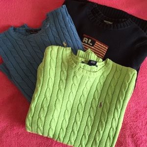 3 polo by ralph lauren sweaters!