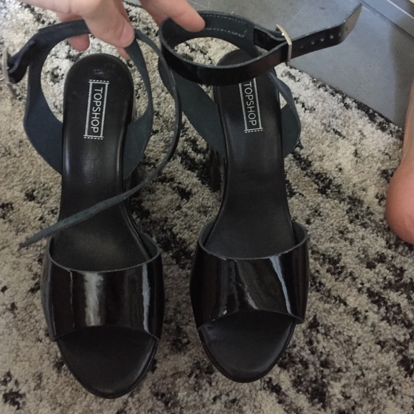 5' black heels from top shop
