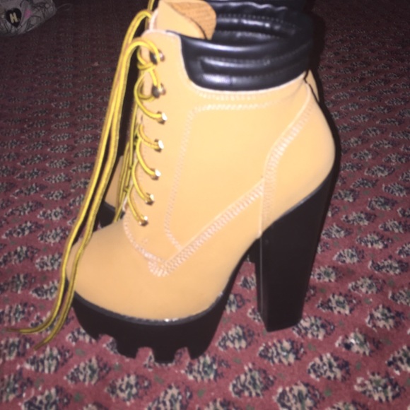 Wild Diva Boots - Timberland heel boots