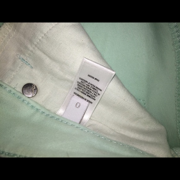 Mint green and coral express jeans - Picture 3 of 4