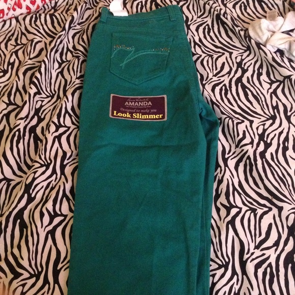 💚Green capris pants👖