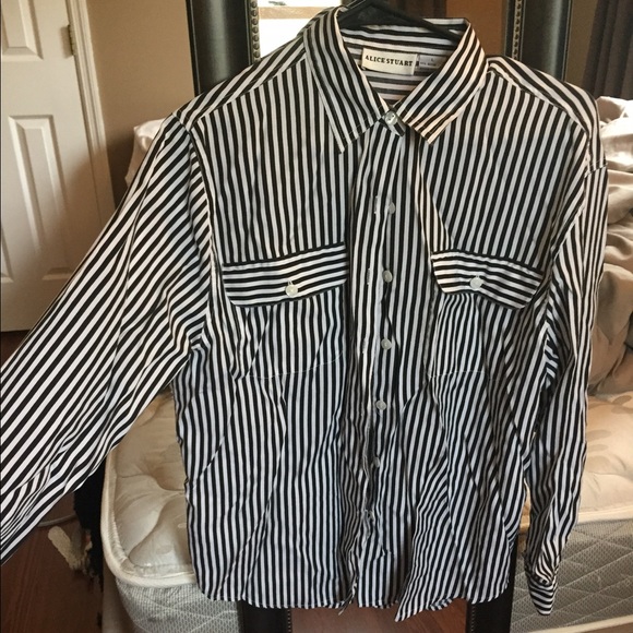 Striped button up shirt