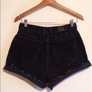 Black high waisted shorts
