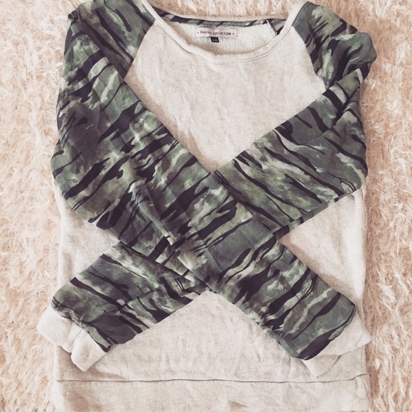Asos Bershka chiffon sleeve top