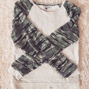 Asos Bershka chiffon sleeve top