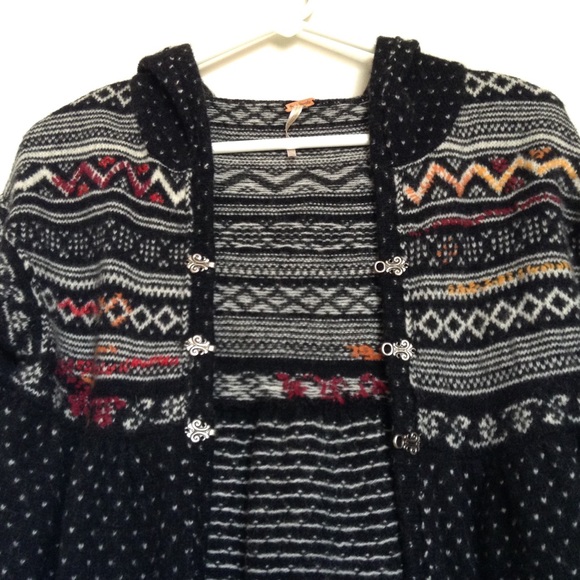 Free People wool knit hoodie - Picture 2 of 3