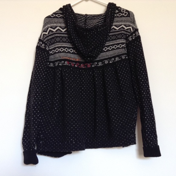 Free People wool knit hoodie - Picture 3 of 3