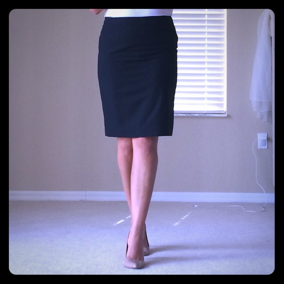 Black pencil skirt