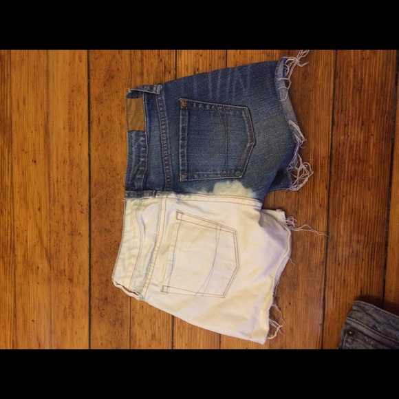 Bleached Jean shorts