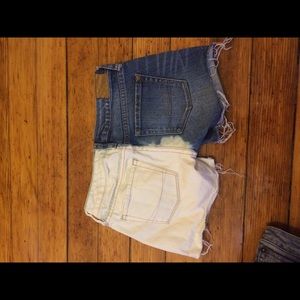 Bleached Jean shorts