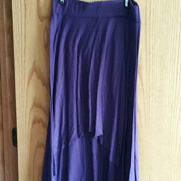 Purple Hi-Low Skirt
