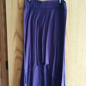 Purple Hi-Low Skirt