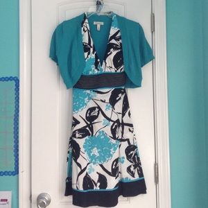 Blue floral dress 🌸