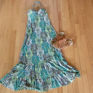 Halter maxi dress