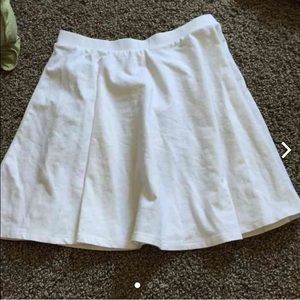 White skater skirt!
