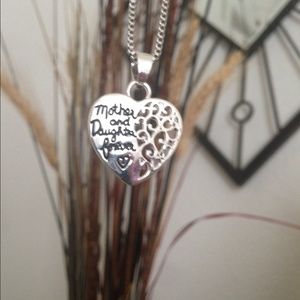 Mother daughter necklace
